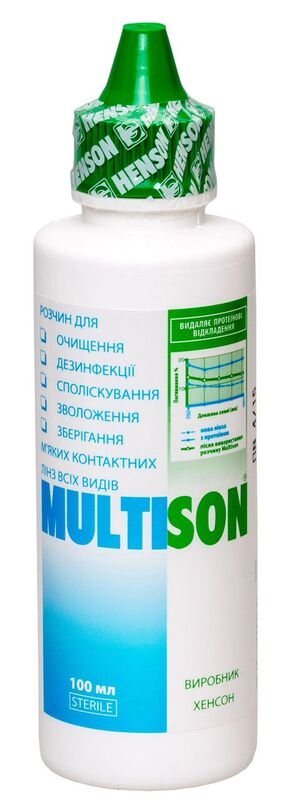 Растворы для очистки линз Розчин для очищення лінз Multison Фото №1 - linza.ua